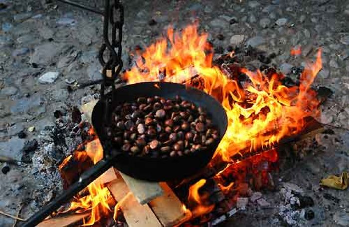 Castagne in padella