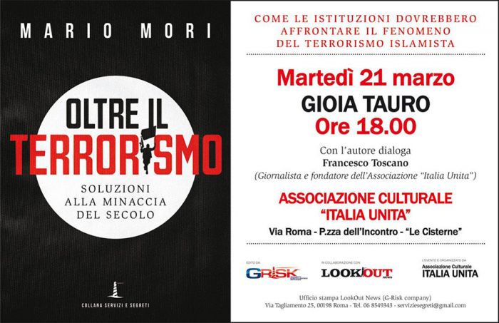 Gioia Tauro. Oggi alle 18 il Generale Mori presenta il Libro &quot;Oltre il terrorismo&quot;