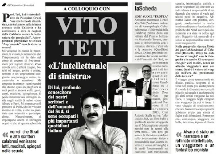 A colloquio con Vito Teti