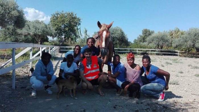 I profughi con Giuseppe Pollifrone, coordinatore regionale Rangers d&#039;Italia