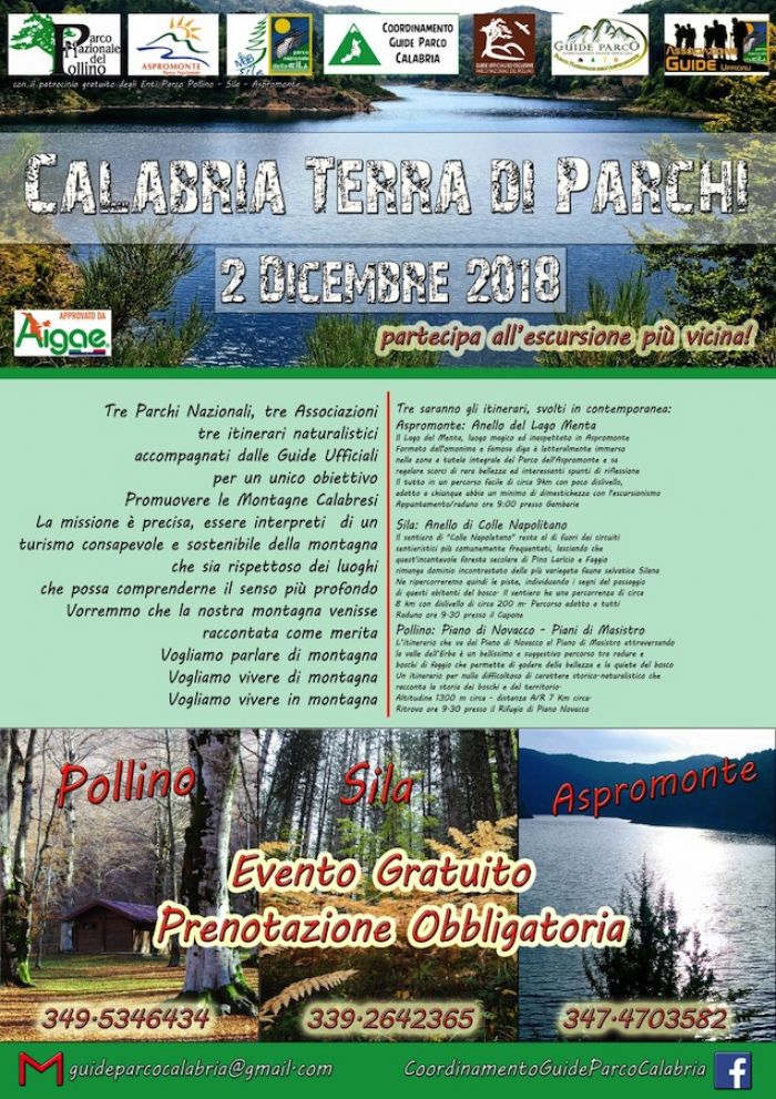 Nasce il Coordinamento delle Guide Parco calabresi: il 2 dicembre la prima iniziativa pubblica